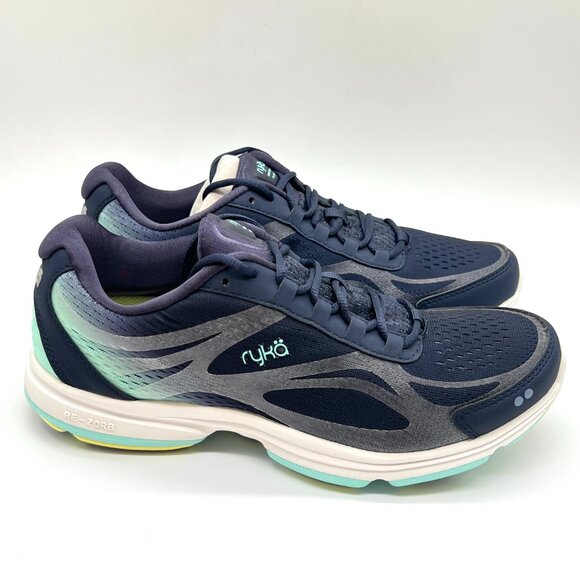 Ryka Womens Size 10 Devotion Plus 2 Blue Purple Walking Sneakers Shoes - Picture 1 of 12